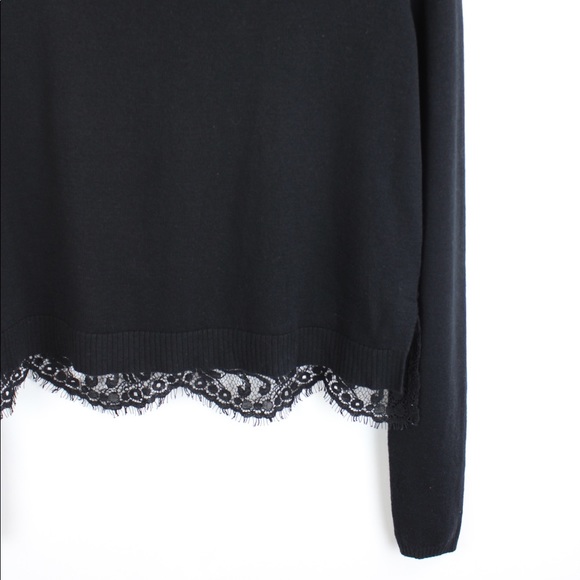 Joie Matrika Black Lace Sweater - Picture 6 of 8